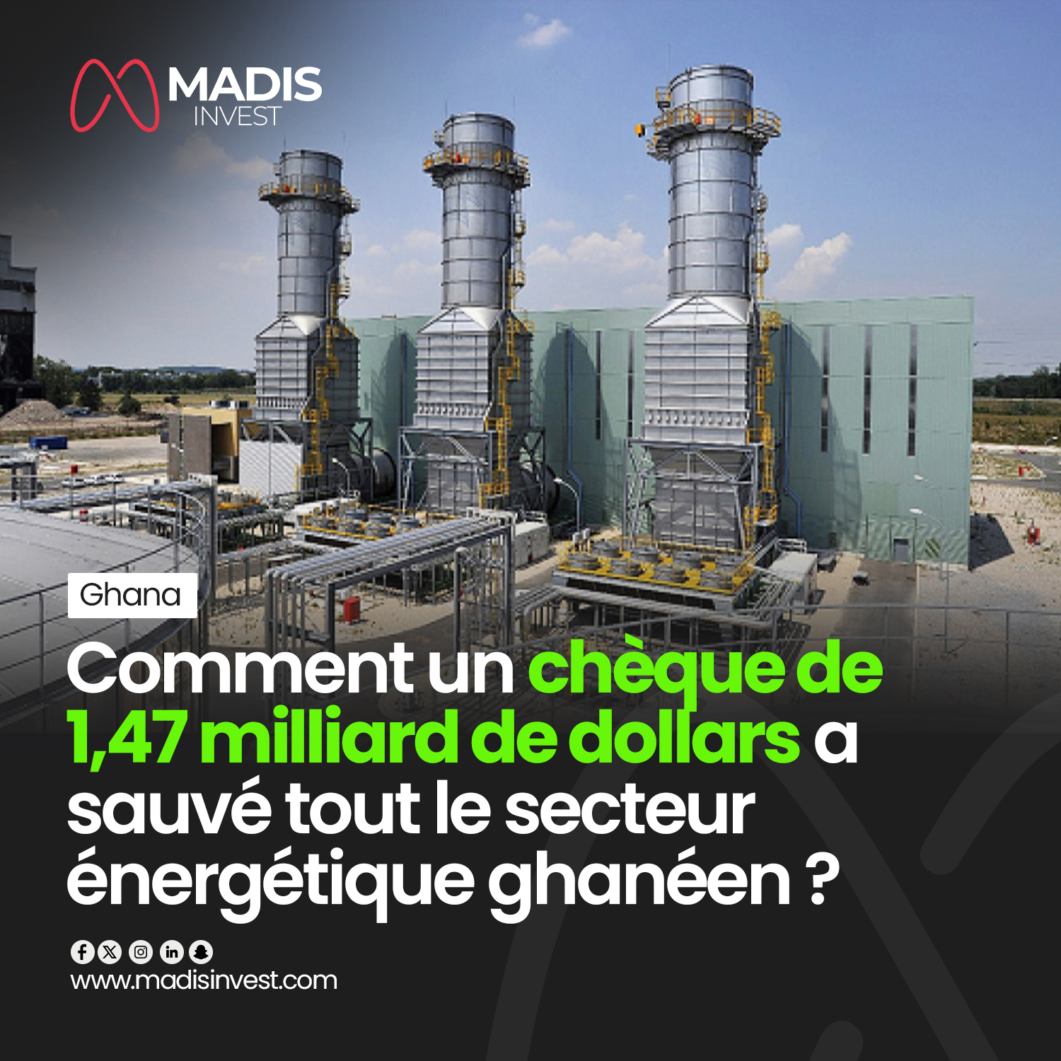 Actualité Indice - MADIS INVEST- Ghana : Comment un chèque de 1,47 ...